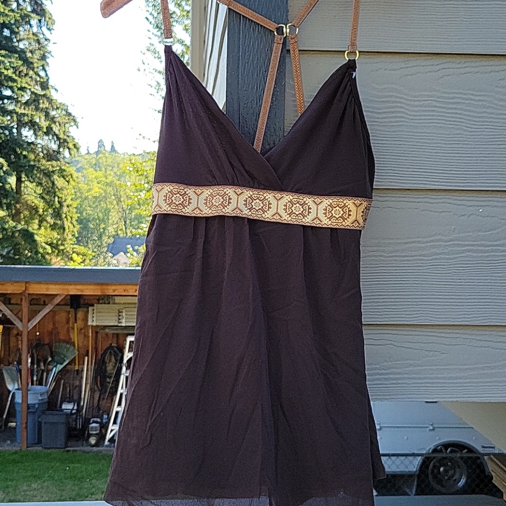 Weston Wear Nordstrom Brown/Gold/Bronze Tank Top